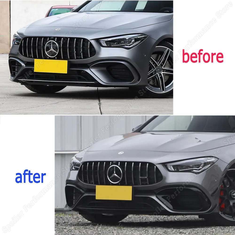 車用フロントバンパーリップ メルセデスベンツ C118 CLA45 2019-2023 