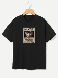 NAKAMA Футболка с Дракулем из аниме One Piece (Ван Пис) черный S