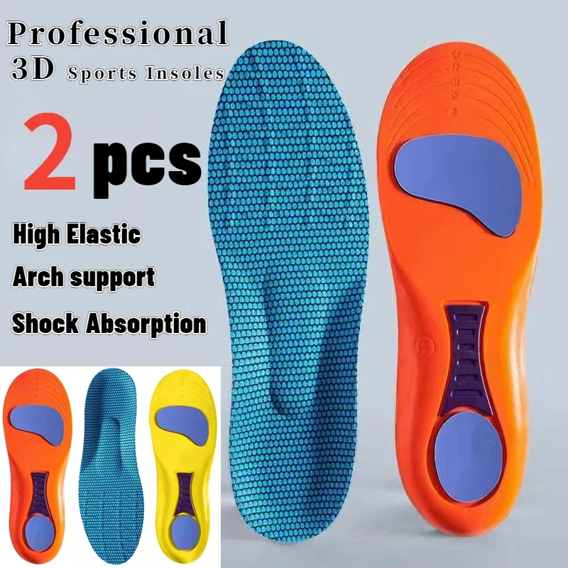 Enhanced Sport Comfort Insoles: Orthopedic Support, Shock Absorption, Breathable Cushion for Active Feet