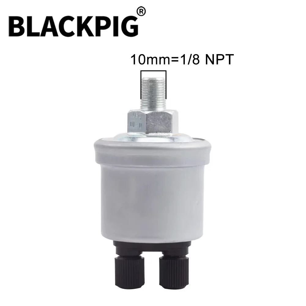 Gerador Diesel Universal Vdo Sensor de Pressão do Óleo Plug Alarme Match com Manômetro de Óleo a 10 Bars 8npt 10 mm