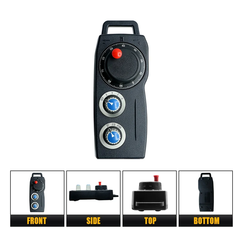 HLTNC 4 6-Axis NEW Manual Pulse Generator 5V 24V Handwheel 100PPR 25PPR MPG Universal Pendant Handwheel For CNC Machining Center