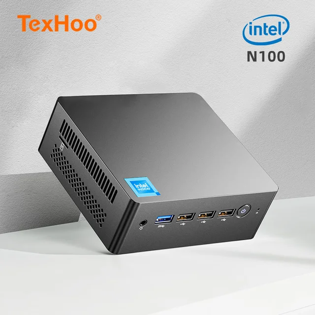 TexHoo Mini PC: Intel N100 12th Gen CPU, Windows 11