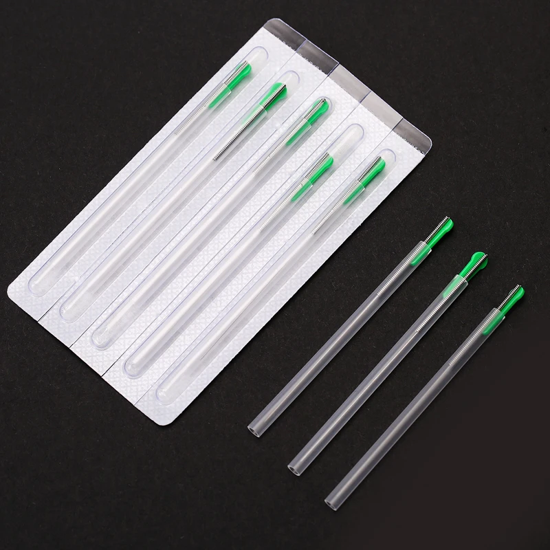 100 PCS ZHONGYAN TAIHE Acupuncture Needle Sharp Disposable Sterile Beauty Massage Each Needle with Indivual Guide Tube Therapy