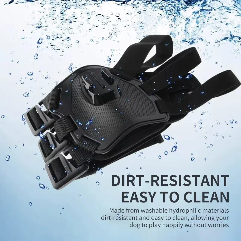 Gopro Hero DJI Action Insta 360 Go3 X2 X3 백 듀얼 카메라 위치 뷰 마운트 애완 동물 관점 스트랩 마운트 용 애완 동물 하네스 마운트