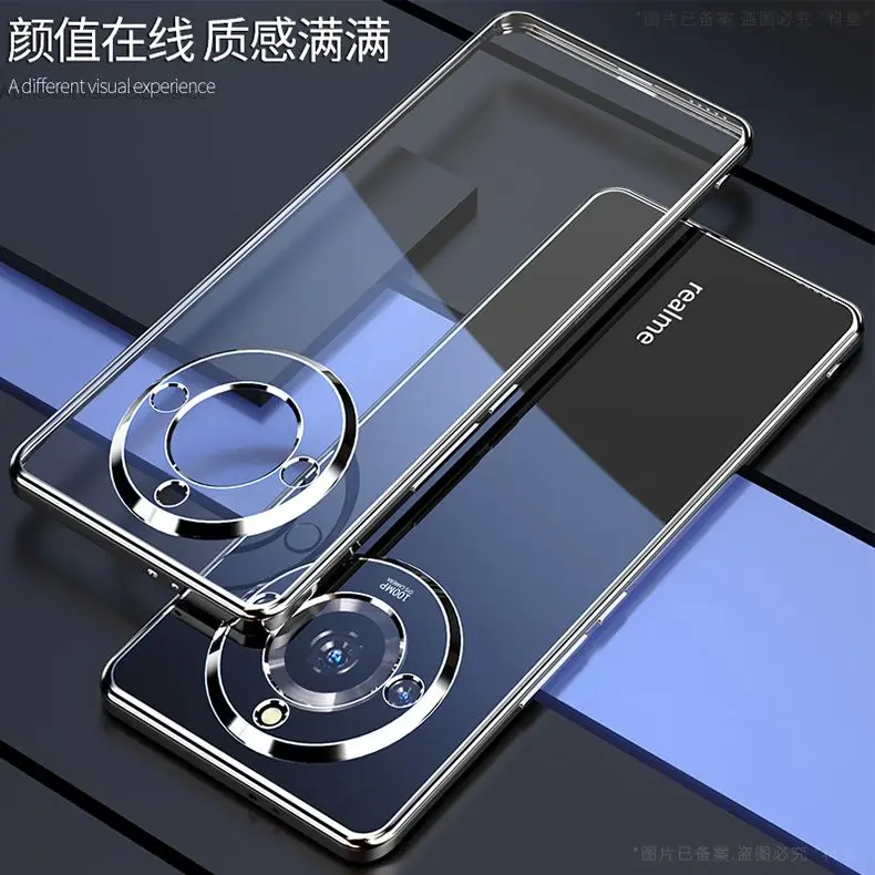 ل Realme 11 برو زائد الكهربائي قضية الهاتف ل Realme 11Pro 11Pro 11ProPlus عدسة شاملة سيليكون لينة قذيفة غطاء