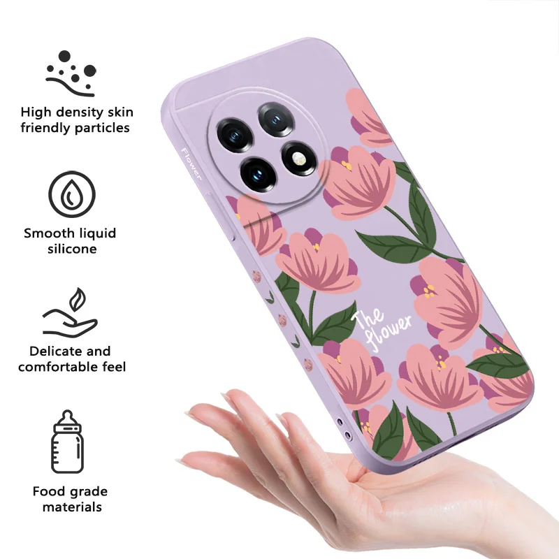 Pink Primrose Liquid Silicone Phone Case