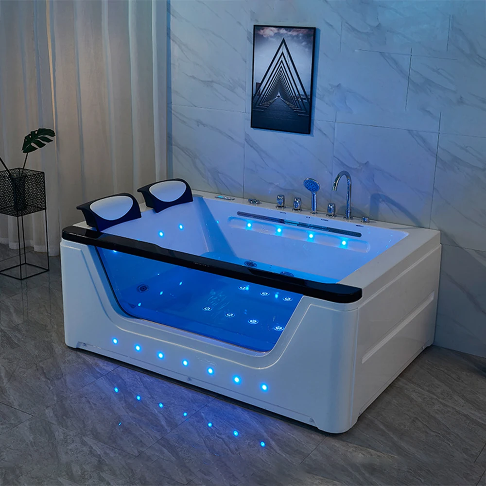 1700mm Fiberglass Whirlpool Bathtub Acrylic Hydromassage Surfing Massaging Hot Tub RS3020