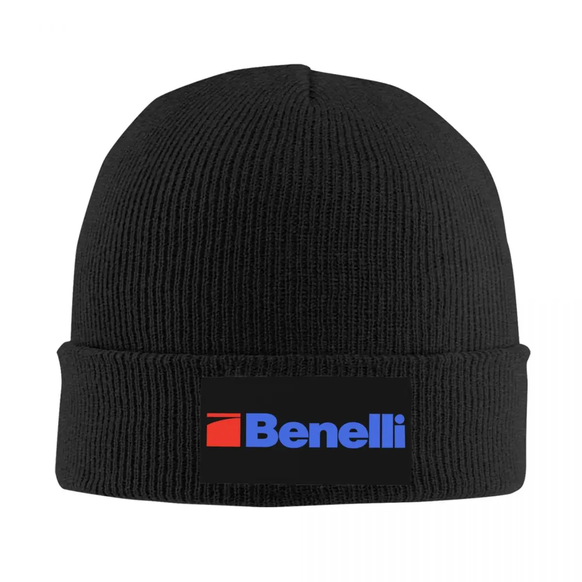 

Blue Benelli Firearm Shooter Bonnet Hats Street Knitted Hat For Men Women Warm Winter Skullies Beanies Caps