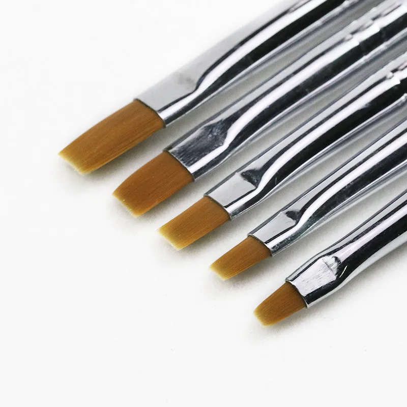 5Style Wood Handle Nail Art Painting Draw Brush Professional Acrylic UV Gel Nail Polish Manicure Pen Liner 2
