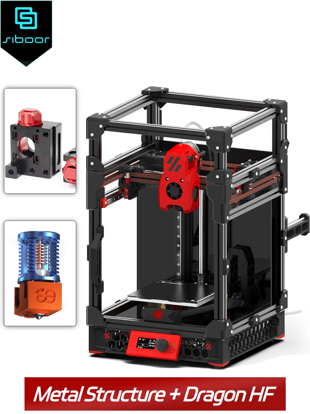 VORON V0.2 R1 3D Printer SIBOOR V0.2 R1 [Aug,2023] 3D Printer kits Updated Version + CNC Metal Structural Parts