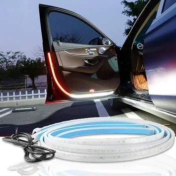 Luci Diurne a LED per Auto con Indicatore di Direzione, Striscia Luminosa Decorativa per Cofano con Effetto Dinamico Meteorico 12V