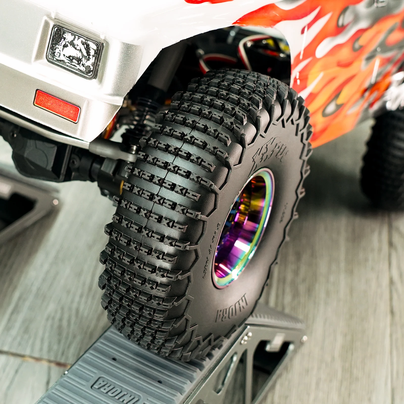 INJORA S5 122*36mm 1.9" XHX Pin Wheel Tires for 1/10 RC Crawler Car (T1923) 5