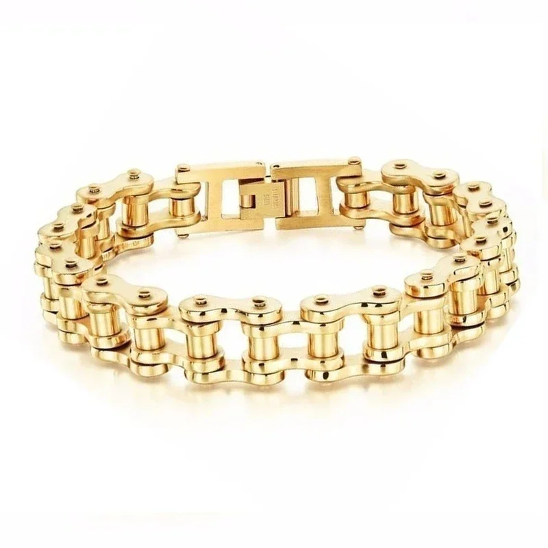Stainless Steel Biker Chain Bracelet Image 8