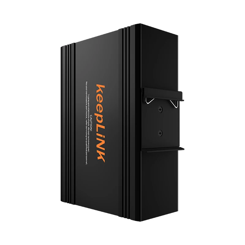 KeepLink 산업용 8포트 기가비트 비관리형 PoE 스위치 플러그 앤 플레이 IP40 알루미늄 하우징