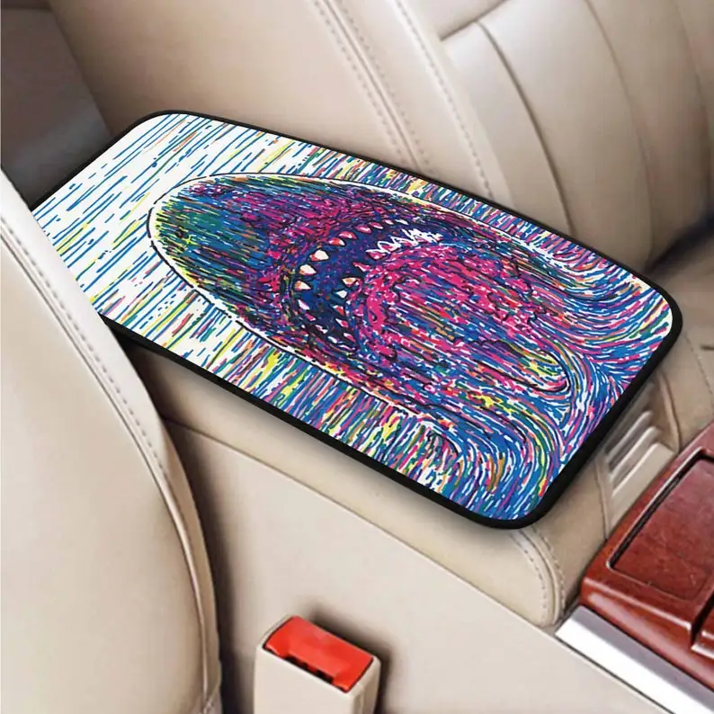 

Накладка на подлокотник Автомобиля Line Shark, накладка на подлокотник для граффити, универсальная накладка на сиденье, аксессуары для внедорож...