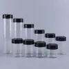 130ml-600ml Spice Jars with Butterfly Lids Labels Plastic Clear Seasoning Bottle for Herbs Powders Salt Pepper BBQ Condiment Box 4