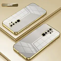 Luxury Plating Transparent Soft Silicone Phone Case - Clear Back Cover for Redmi k20 (Gold)