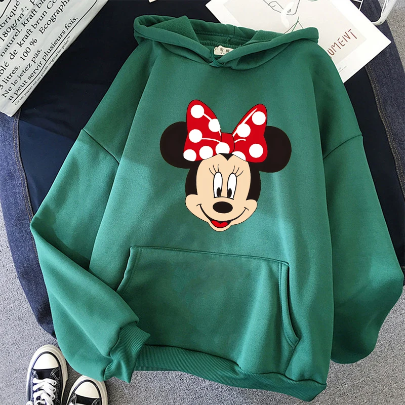 thumbnail image 1 of Sudadera con capucha de Mickey Mouse para niños y niñas, ropa de calle Harajuku, Minnie, Disney, dulce Y2k, 1 of 4