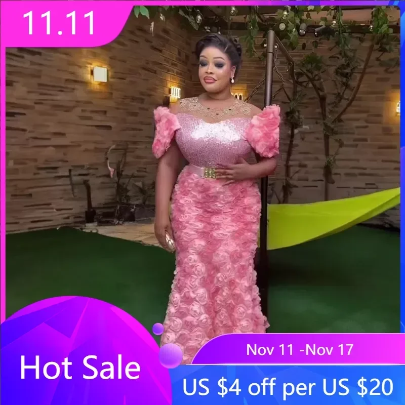 

Женское платье в африканском стиле, облегающее Платье макси с блестками