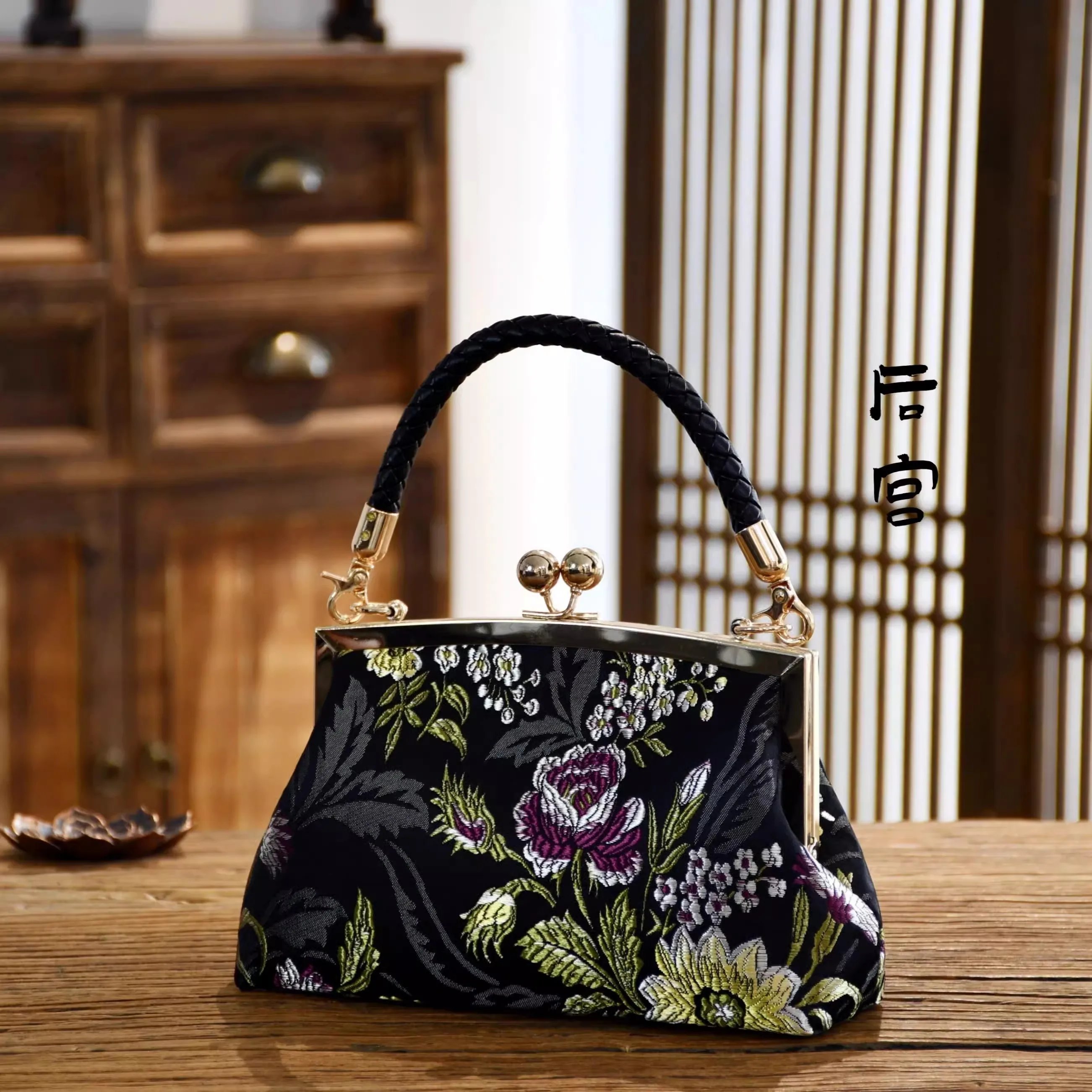 Classic Vintage Japan Style Bags Chinese Bag for Women Top Handle Bags Bag Mother Gift Chic Lady Women's Handbags Purses