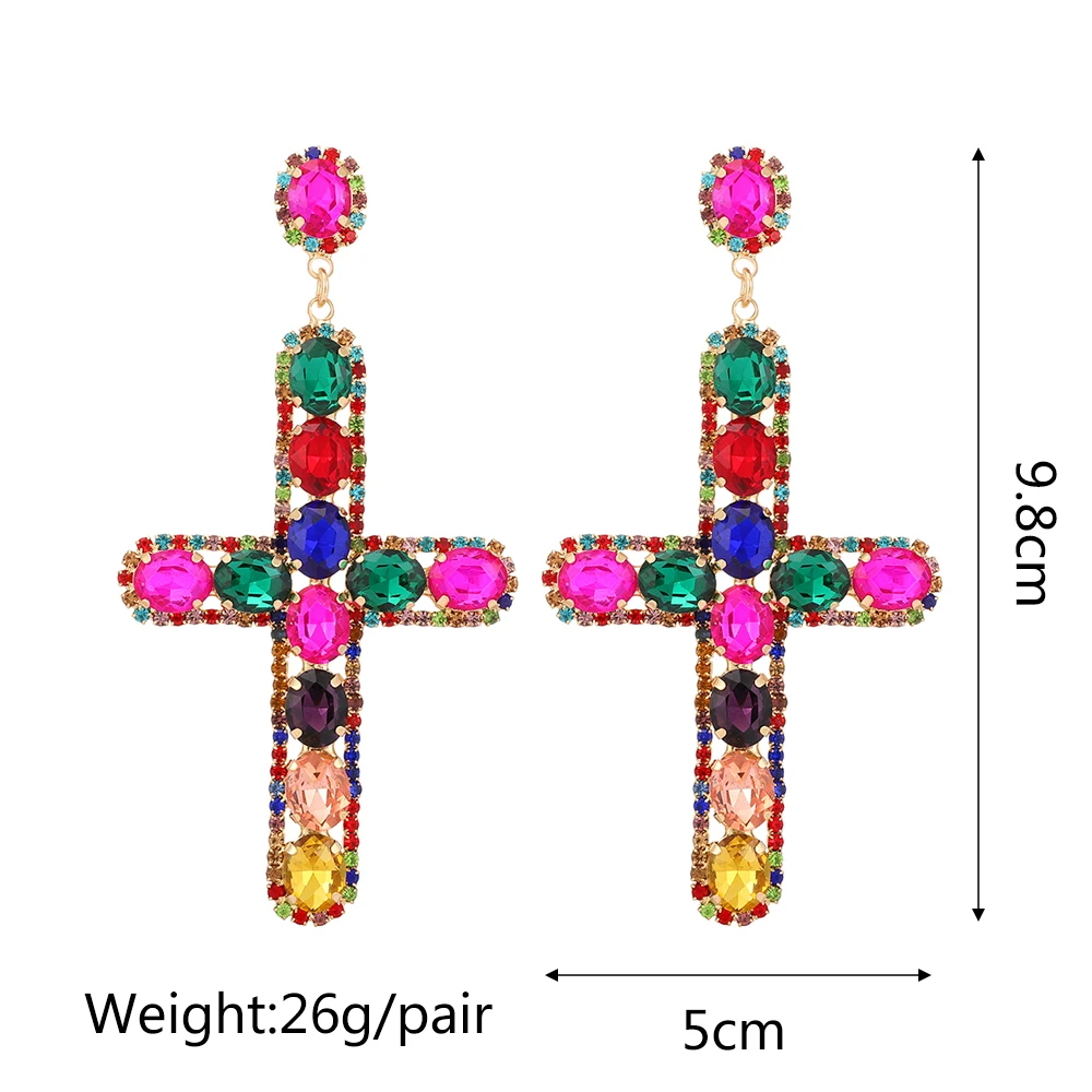 【HYERES LOR】24SS★ H Subni SV(C) Cross One Touch Earrings 2361632-81168385-04102024-IMGSET
