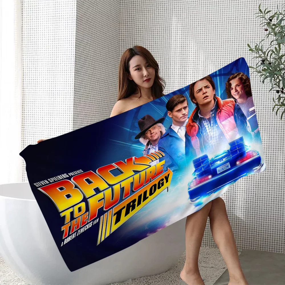 Back To The Future Towel Microfiber Beach Towel Absorbent Quick dry Soft Yoga Swimming Resort Mountain Climbing Towel 5