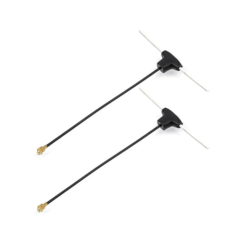 Antenne Dipôle T BETAFPV pour Drone FPV ELRS, connecteur IPEX doré et gaine thermorétractable.