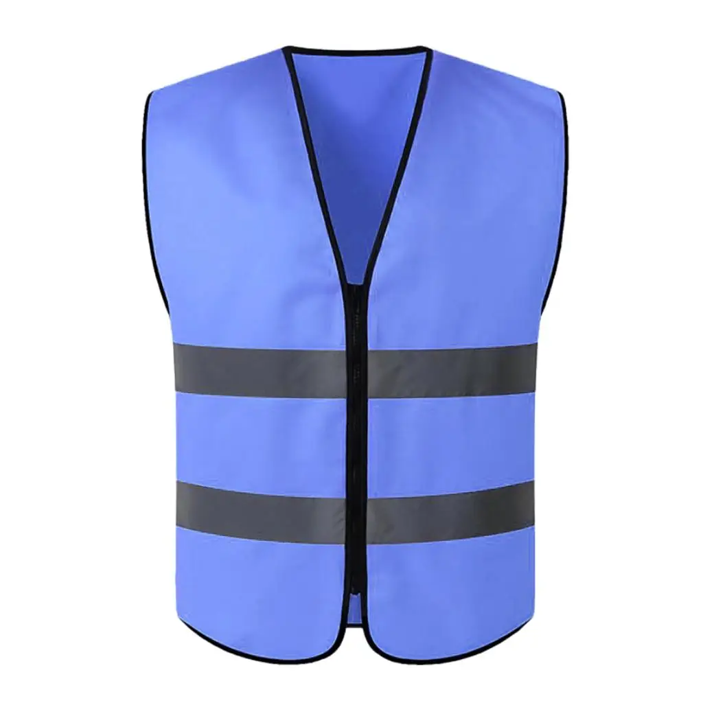 Hi Viz Executive Waistcoat Zip Up High Visibility Vest Reflective XL