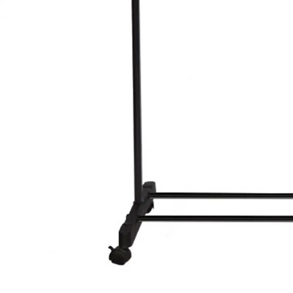 Garment Storage Rack Height Adjustable Save Space Stainless-Steel Freestanding Shoes Clothes Laundry Drying Rack With Wheels 4