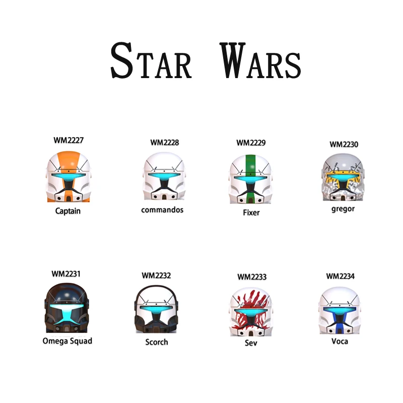 Building Blocks Wm6124 Figurine Di Figure Di Mattoni Wm2227 Captain Commandos Fixer Gregor Omega Squad Scorch Sev Voca Wm2228