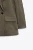 PB&ZASpring/Summer 2023 New Commuting Loose Leisure Fashion Suit Lapel Loose Double Breasted Blazer 6