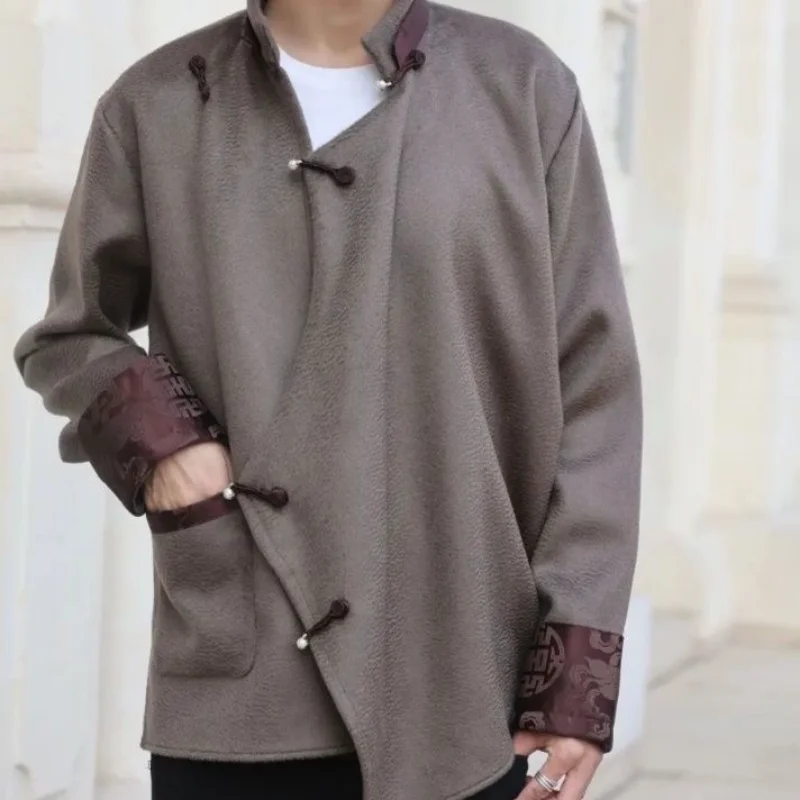 Tibetan double-sided water wave Guochao couple coat ethnic Tibetan top new