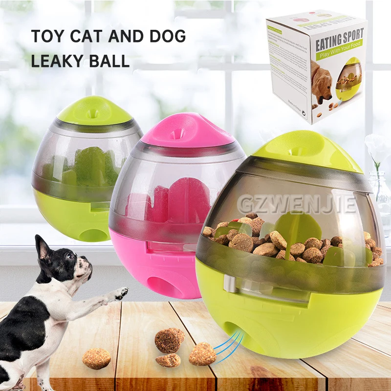 

Pet Dog Treat Dispensing Toy Interactive Dogs Tumbler Food Leaking Toys Pet IQ Playing Ball for Small Medium Large Dogs and Cats