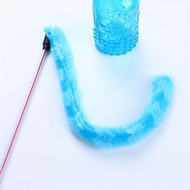 

2pcs Pet Supplies Pet Cat Toy Cat Teasing Stick Plush Cat Teasing Stick