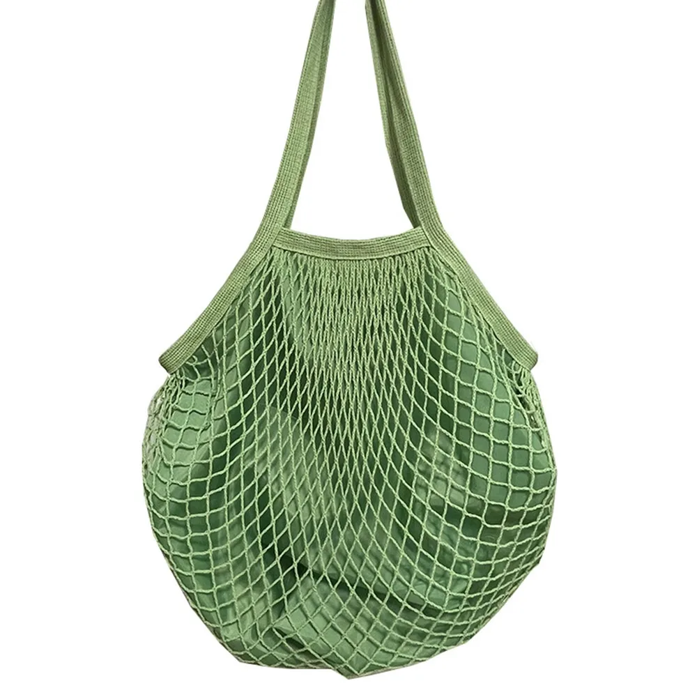 Eco-Friendly Reusable Cotton Tote Bag with Breathable Mesh Design