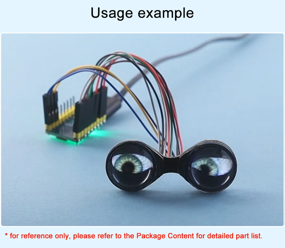 Waveshare Double Eye Round LCD Display Module 0.71inch Option SPI 160x160 65K Co