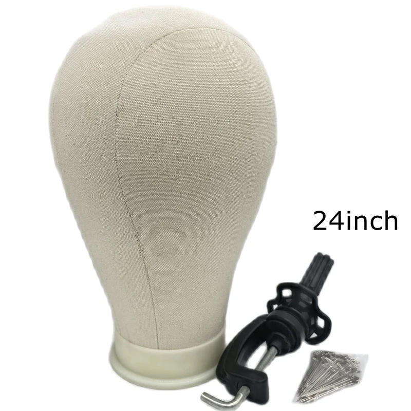 Canvas Block Head Kit Training Mannequin wig Head Display Styling Mannequin Mani