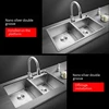 304 Stainless Steel Kitchen Sink Silver Double Slot Undermount Sink Multifunctional Sinks For Kitchen Renovation 2