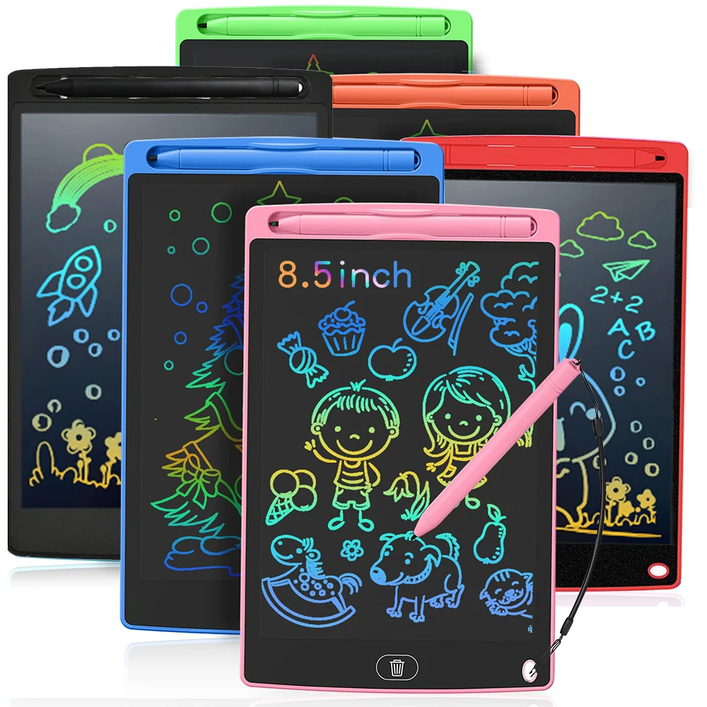LCD Writing Tablet Electronic Writing Board LCD Drawing Tablet LED Drawing Pad Electronic Drawing Board Drawing Board LCD Writing Board Drawing Toy Educational Toys Educational Drawing Toy 8.5Inch Led Drawing Board Electronic lcd writing tablet Graffiti Sketchpad Mgaic Erasable Handwriting Pad Toys for Kids Gifts
