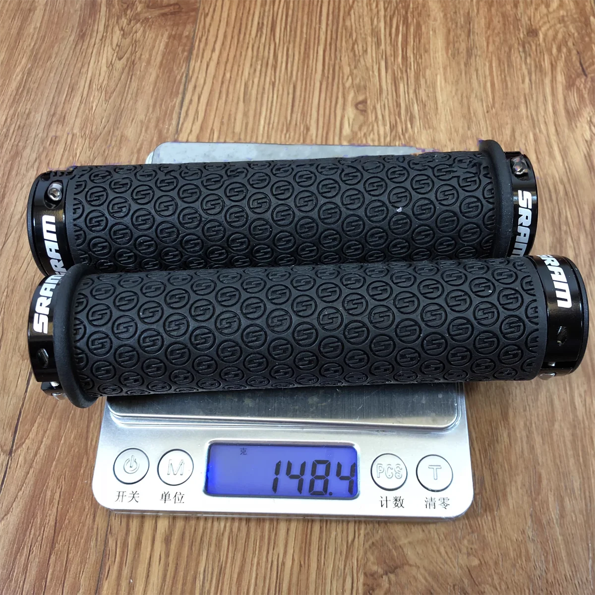 Manopole SRAM MTB DH - Silicone Con Doppio Bloccaggio E Tappi Terminali - Foto 2