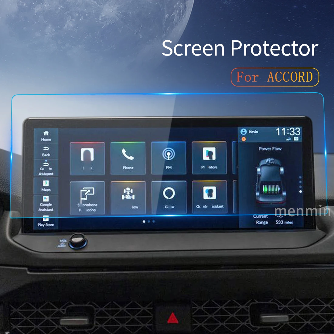 

Автомобильная наклейка, защита экрана Carplay для HONDA Accord 2023, дисплей, аксессуары для навигации