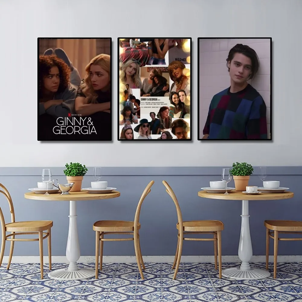 Ginny & Georgia Tv Show Poster Kraft Club Bar Paper Vintage Poster Wall Art Painting Bedroom Study Stickers