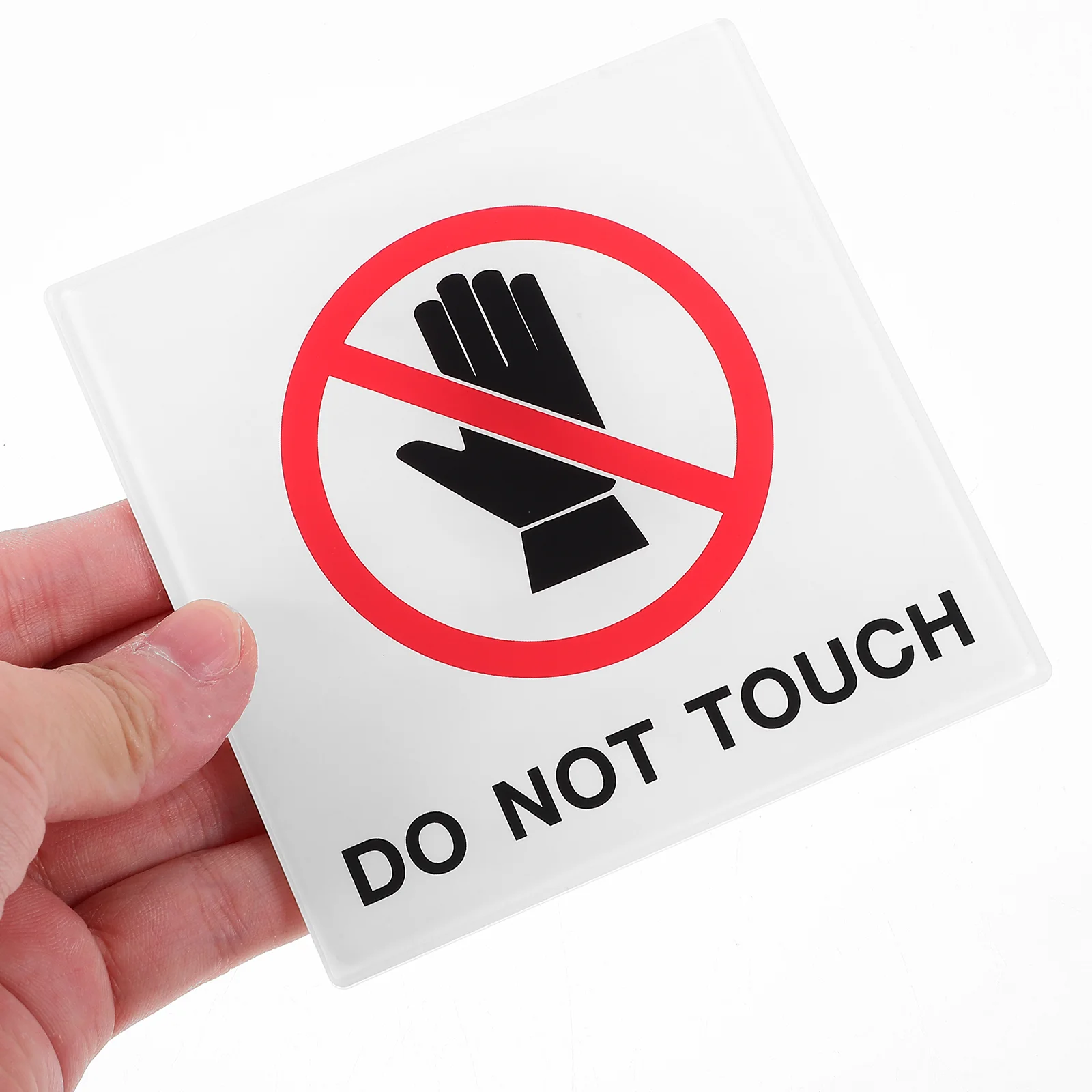 No Touching Signs Tag Adhesive Do Not Warning Label Sign Acrylic Acrylic Caution Danger Decal Factory Safety Machine