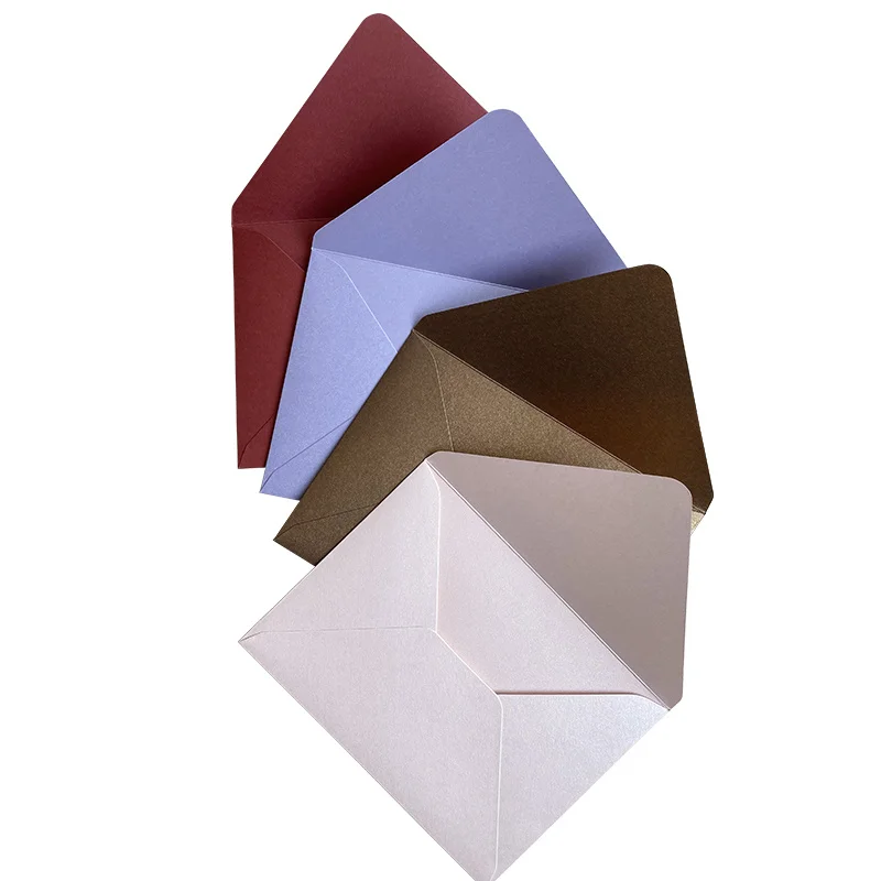 10 개/몫 14X19CM 빈 봉투 진주 종이 봉투 결혼식 파티 초대장 인사말 카드 선물 봉투 사용자 정의