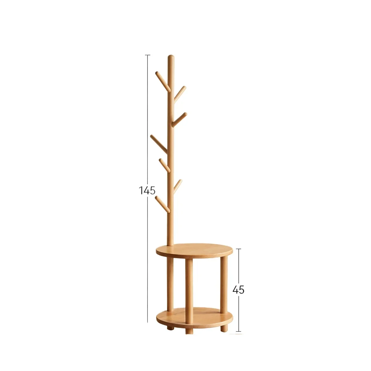 *Solid Wood Children's Bedside Table Modern Bedroom Simple Hanging Floor Hanger Entrance Coat Rack