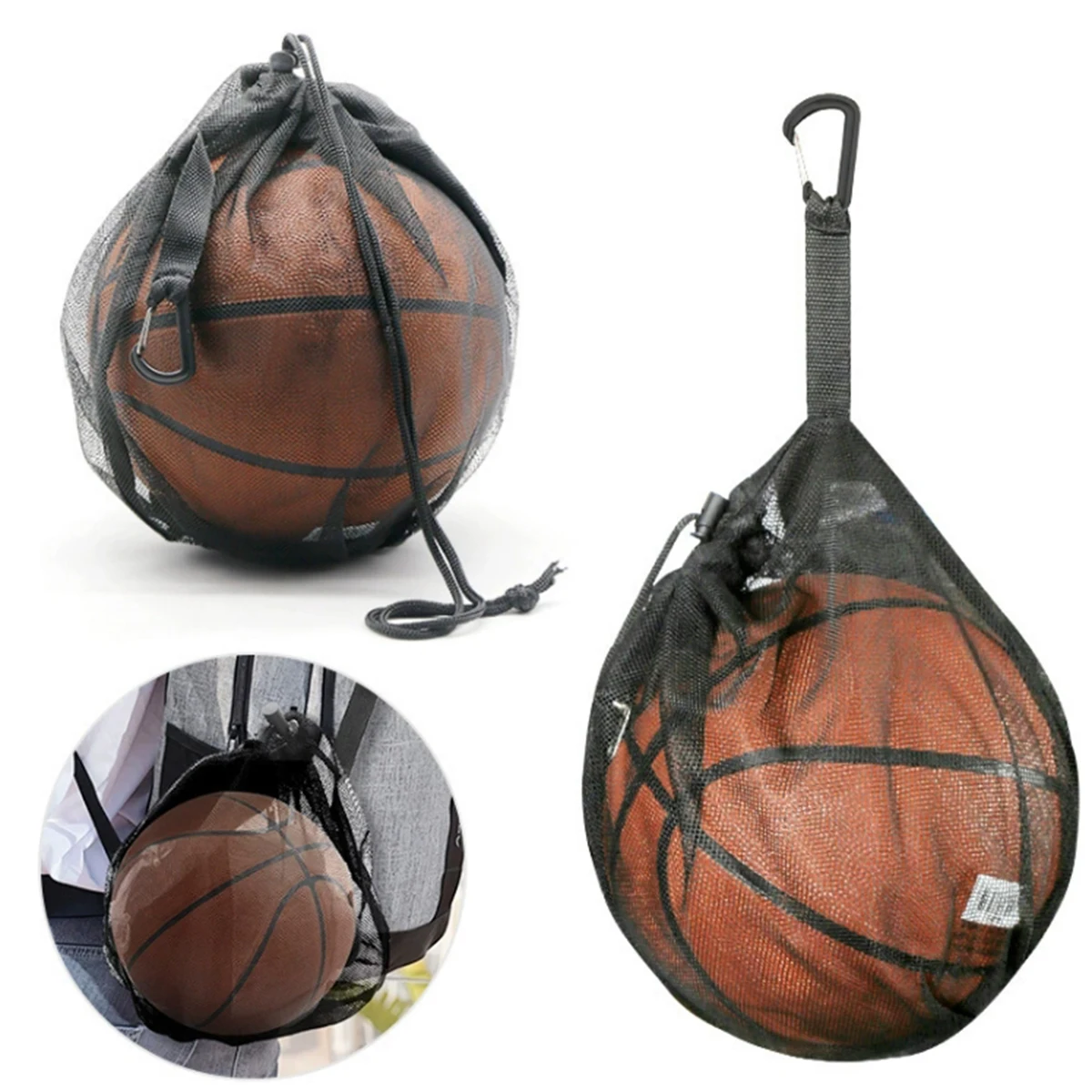Sports Ball Mesh Drawstring Bag 2