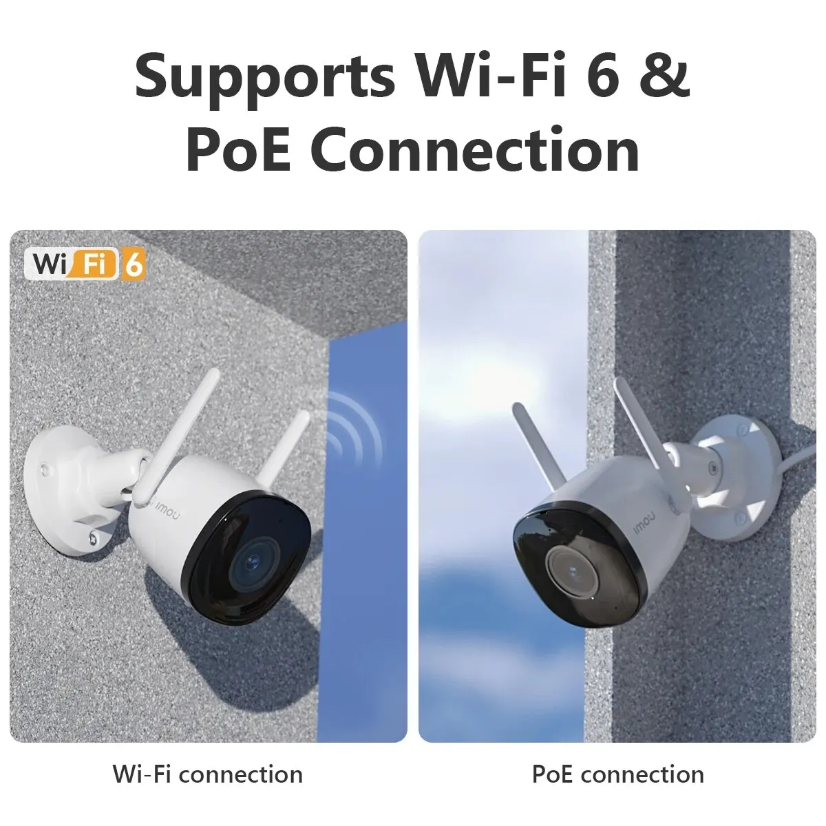 IMOU Bullet 3C 3 mp5mp Wifi IP Camera tracciamento automatico IP67 AI rilevamento di veicoli e umani protezione di sicurezza di sorveglianza esterna