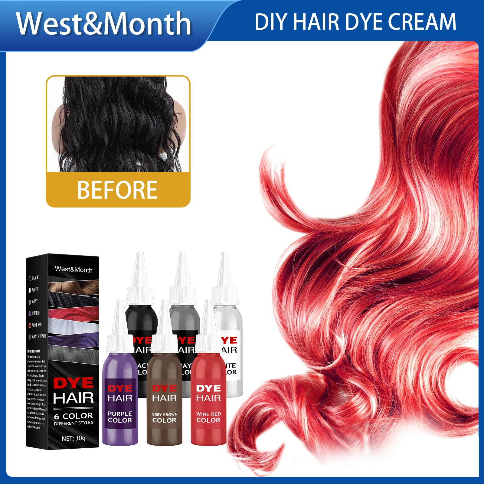 5 Minutes Natural Plant Hair Dye Nontoxic Diy Permanent Hair Color