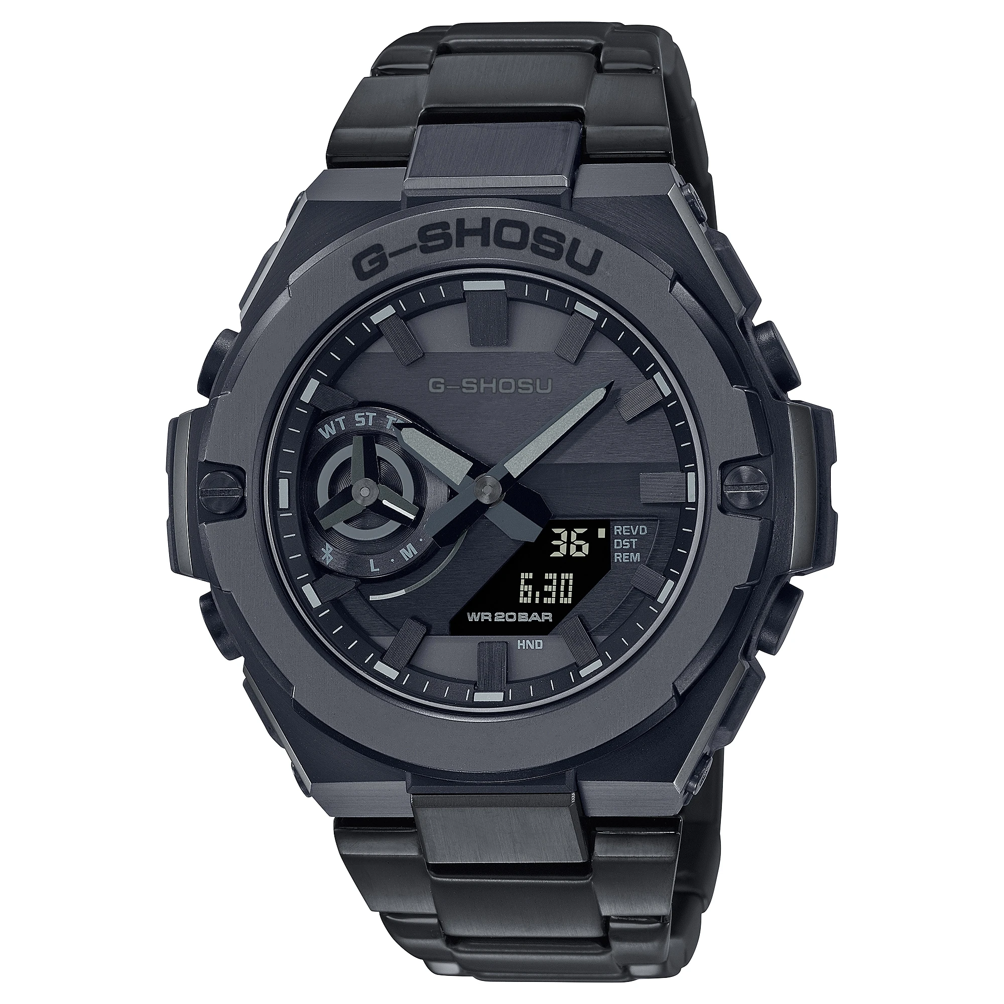 Men's Electronic GST Watch Full Function LED Alloy Large Dial World Time Full Function 500 Oak Series 4