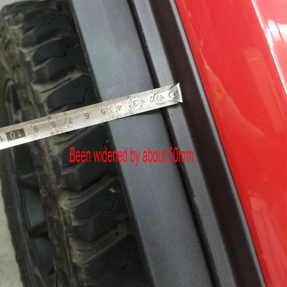 Lantsun-JL1280 일반 로우 펜더 익스텐션 스트립, 지프 랭글러 JL, 4 개/세트
